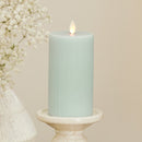 Chalky Linen Fresh Mint Flameless Candle Pillar