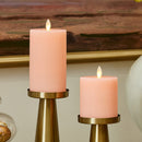 Chalky Linen Mellow Peach Flameless Candle Pillar