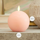 Mellow Peach Chalky Flameless Candle Sphere