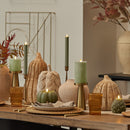 Loden Green Chalky Flameless Candle Pumpkin