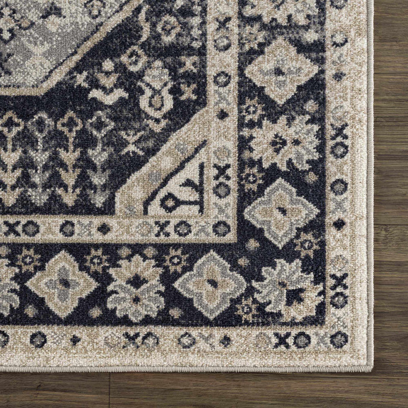 Cabacungan Cream & Gray Washable Area Rug