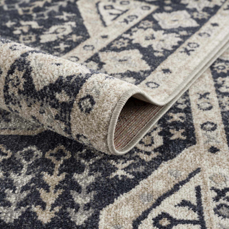 Cabacungan Cream & Gray Washable Area Rug