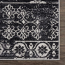 Kahraman Black & White Washable Rug