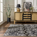 Kahraman Black & White Washable Rug
