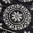 Kahraman Black & White Washable Rug