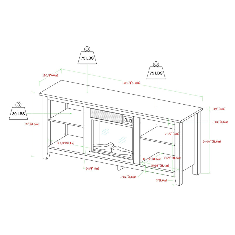 Essential Fireplace TV Stand