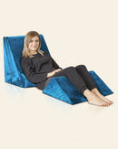 LX11 5-Piece Support for Abdominal Recovery & Lower Back Rest, Wedge Pillow Set, Ocean Blue by Lunix