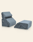 Cover Set Only for LX13, Navy Plush, Pillows and Foam not Included by Lunix