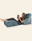 LX13 6-Piece Post-Surgery Recovery System, Orthopedic Bed Wedge Pillow Set, Stone Navy by Lunix