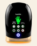 LX30 Rolling Hand Massager, Kneading + Compression, Heat + Cooling Fan, Charcoal Black by Lunix