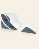 Cover Set Only for LX5, White Bamboo and Navy Plush Side, Pillows and Foam not Included by Lunix