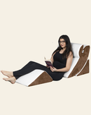 LX5 4-Piece Support for Shoulder & Upper Body Rest, Orthopedic Bed Wedge Pillow Set, Oat Brown by Lunix