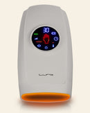 LX7 LCD Touchscreen Hand Massager, Heated Air Compression, Cloud Gray by Lunix