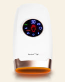 LX7 LCD Touchscreen Hand Massager, Heated Air Compression, Lunar White by Lunix