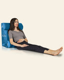 LX8 4-Piece Support for Nighttime Digestive Discomfort & Easier Breathing, Wedge Pillow Set, Ocean Blue by Lunix