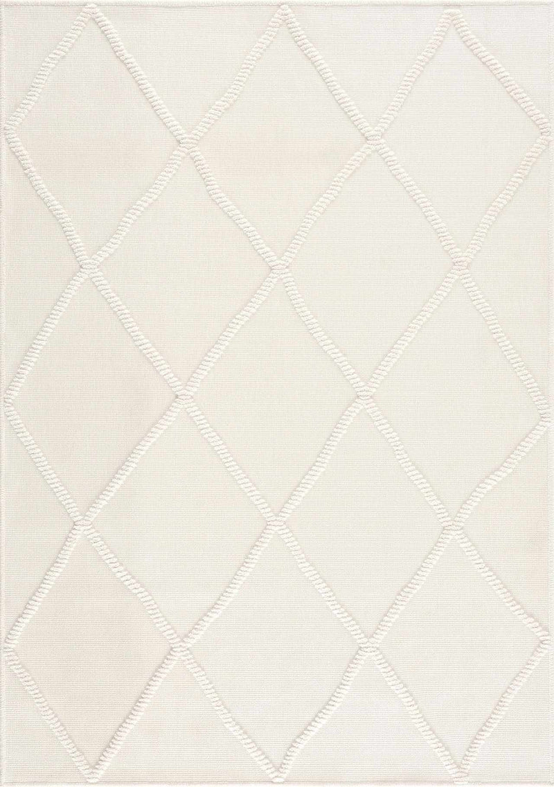 Amani White Washable Area Rug