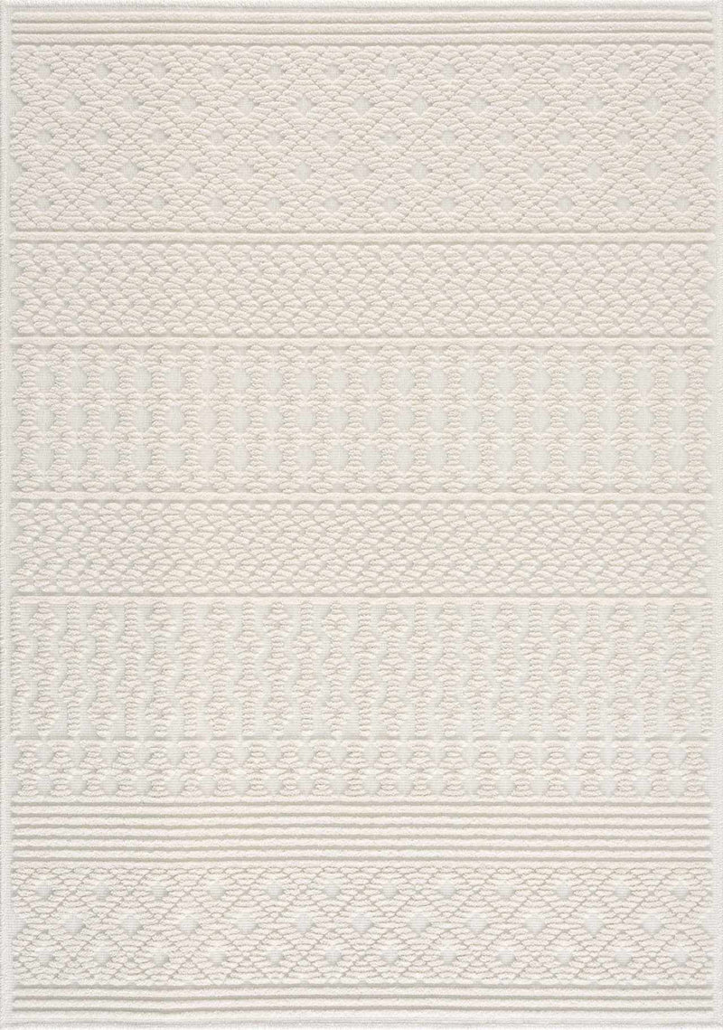 Drago White Washable Area Rug