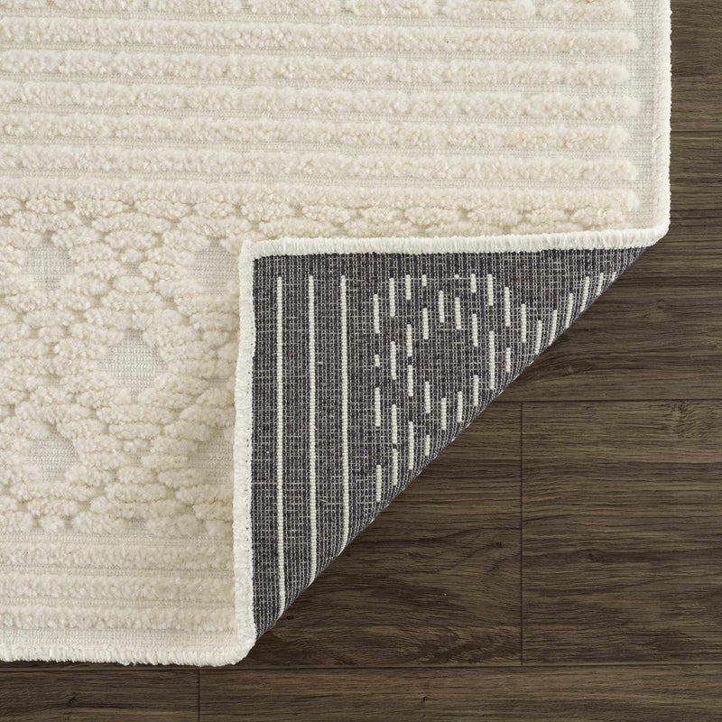 Drago White Washable Area Rug