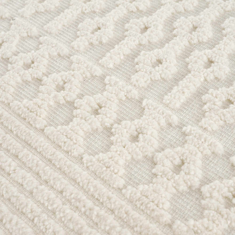 Drago White Washable Area Rug