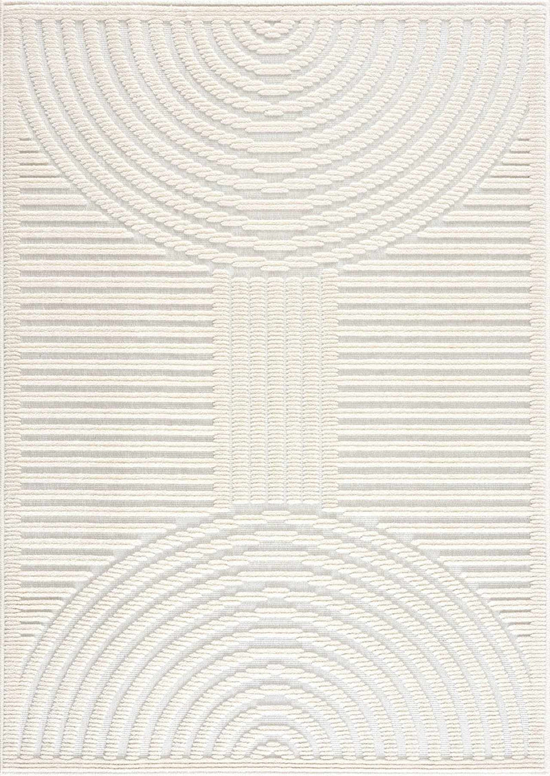 Deron White Washable Area Rug