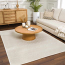 Fadey White 3D Washable Rug