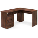 L-Shaped Computer Desk with Letter File Drawer by LJGDeals