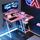L Shaped Gaming Desk with Outlets and USB Ports by LJGDeals