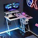 L Shaped Gaming Desk with Outlets and USB Ports by LJGDeals
