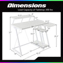 L Shaped Gaming Desk with Outlets and USB Ports by LJGDeals