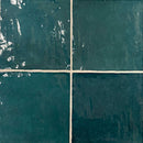 Ocean Green 5x5 Glossy Subway Ceramic Tile (57 pack, 10.76 sq ft/case) - Sample