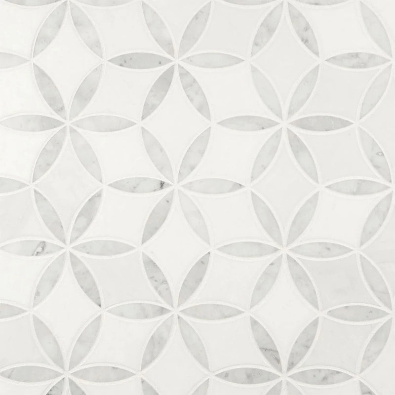 MSI La Fleur Marble Mosaic Wall and Floor Tile 8.9"x9.92"
