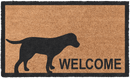 Labrador Welcome Vinyl Coir Doormat