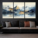 Lake Abstract Mountain Wall Art Canvas Print by MyGreatCanvas | Canvas Wall Art Prints | Photo Prints & Wall Decor
