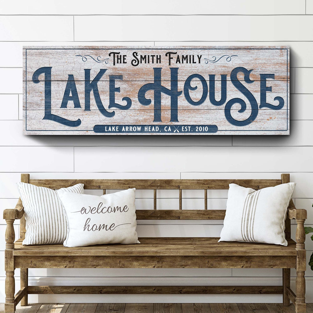 Personalized Lake House Sign III, photo 2 of 8