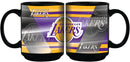 Los Angeles Lakers 11oz. Shadow Sublimated Coffee Mug - Black by Dynasty Sports & Framing