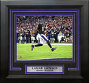 Lamar Jackson High-Stepping Touchdown Baltimore Ravens 8" x 10" Framed Football Photo by Dynasty Sports & Framing