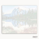 Snow Sunset Mountain