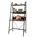 71” High Freestanding Laptop Desk with Open Shelves for Living Room Bedroom Study-Brown by LJGDeals