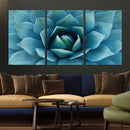 Large Agave Succulent Canvas Wall Art | Botanical Close-Up