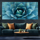 Large Agave Succulent Canvas Wall Art | Botanical Close-Up