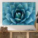 Large Agave Succulent Canvas Wall Art | Botanical Close-Up