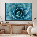 Large Agave Succulent Canvas Wall Art | Botanical Close-Up