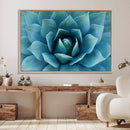 Large Agave Succulent Canvas Wall Art | Botanical Close-Up