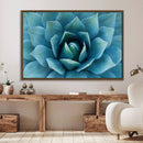 Large Agave Succulent Canvas Wall Art | Botanical Close-Up