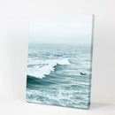 Large Blue Sea Waves. Surfing Themed Print by Wall Art Set