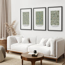 Large William Morris Floral Pattern Art Set Decor by Wall Art Set