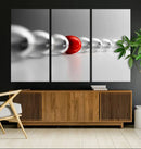Large Wall Art Red Ball in Gray Balls Canvas Art Print Large by MyGreatCanvas | Canvas Wall Art Prints | Photo Prints & Wall Decor