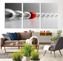 Large Wall Art Red Ball in Gray Balls Canvas Art Print Large by MyGreatCanvas | Canvas Wall Art Prints | Photo Prints & Wall Decor