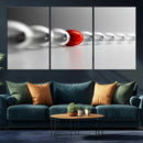 Large Wall Art Red Ball in Gray Balls Canvas Art Print Large by MyGreatCanvas | Canvas Wall Art Prints | Photo Prints & Wall Decor