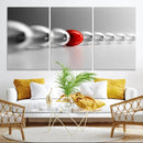 Large Wall Art Red Ball in Gray Balls Canvas Art Print Large by MyGreatCanvas | Canvas Wall Art Prints | Photo Prints & Wall Decor